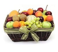 Late Summers Fruit Basket - Fruit Gift Baskets and Gift Hampers with Next Day UK delivery with Personal Message attached