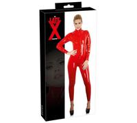 Late X Latex Catsuit, Red, Small