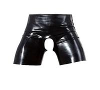 Late X Men's Latex Pants, Black, Small