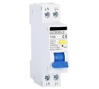 LATEAU RCBO Type A 30MA 220V Earth Leakage Circuit breakers RCCB 1P+N 10A 16A 20A 25A 32A Leakage Overload Protection(16A)