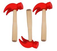 Latebebebe 3Pcs Toy Hammer 3x6.5in Safe & Fun Natrual Wooden Simulation Kids Hammer Pretend Play Educational Toys for Baby Children