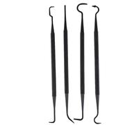 Latebebebe 4Pcs Double Ended Pick Set Hunting Cleaning Tool Nylon Outdoor Tube Cleaner Brush Hook Hunting Accessories