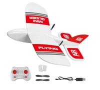 Latebebebe RC Plane, KF606 EPP Foam Drop-Resistant RC Glider with Remote, Ready to Fly Micro Plane for Indoor, Outdoor