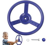 Latebebebe Steering Wheel Toy PP 100kg Weight Capacity Vibrant Color Educational Playground Steering Wheel Toy Pirate Ship for Outdoor Backyard Treehouse Playground Jungle Gym (Blue)
