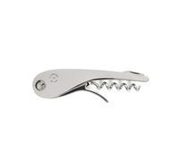 L'Atelier du Vin - Soft Machine Silver - Sommelier Corkscrew in Polished Stainless Steel - Professional Tasting Tool with Foil Cutter and Integrated Bottle Opener