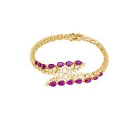 LATELITA Baroness Tennis Bracelet Ruby Gold