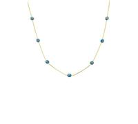 LATELITA Evil Eye Blue Enamel Choker Necklace Gold