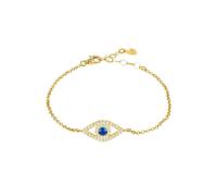 Latelita Evil Eye Elliptical Bracelet Blue Gold