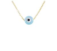 LATELITA Evil Eye Mini Opalite Pendant Necklace Gold