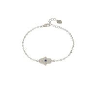 Latelita Hamsa Hand With Evil Eye Bracelet Silver