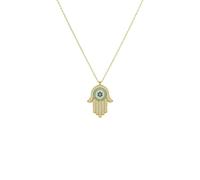 Latelita Hamsa Hand With Evil Eye Pendant Necklace Gold