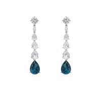 Latelita Minnelli Drop Earrings Swiss Topaz Silver