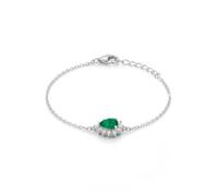 LATELITA Phillippa Bracelet Emerald Silver