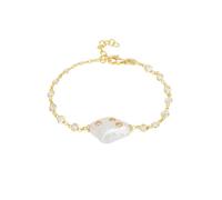 LATELITA Polka Dot Baroque Pearl Bracelet Gold
