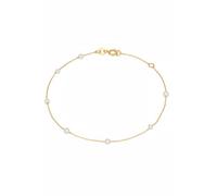LATELITA Solid 14k Gold Natural Spaced Pearl Bracelet