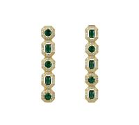 Latelita Whistledown Emerald Drop Earrings Gold
