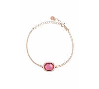 Latelita Women's Beatrice Oval Gemstone Bracelet Rose Gold Pink Tourmaline Latelita Pink One Size