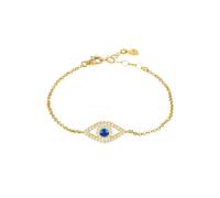 Latelita Women's Evil Eye Elliptical Bracelet Blue Gold in White Latelita White One Size