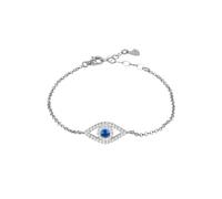Latelita Women's Evil Eye Elliptical Bracelet Blue Silver in White Latelita White One Size
