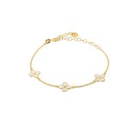 Flower Clover Triple Bracelet Gold Latelita Gold One Size