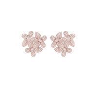 Latelita Women's Flowers Large Stud Earrings Rosegold in White Latelita White One Size