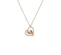 Latelita Women's Heart Mum Pendant Necklace Rosegold in White Latelita White One Size