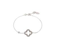 Latelita Women's Open Clover Bracelet in Silver Latelita Silver One Size