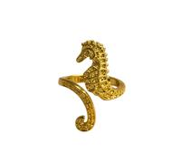 Latelita Women's Seahorse Wrap Around Adjustable Ring Gold Latelita Gold One Size