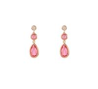 Latelita Women's Tuscany Gemstone Drop Earring Rose Gold Pink Tourmaline Latelita Pink One Size