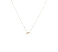 Latelita Women's Zodiac Star Sign Pendant Necklace Rose Gold Aquarius in White Latelita White One Size