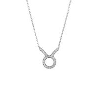 LATELITA Zodiac Star Sign Pendant Necklace Silver Taurus