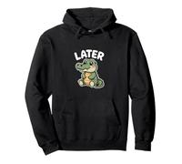 Later Cute Kawaii Alligator Funny Kids Humor Pullover Hoodie