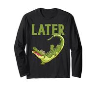 Later Gator Funny Alligator Crocodile Funny Joke Saying Long Sleeve T-Shirt