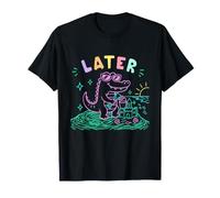 Later Gator Funny Crocodile Sandcastle on the Beach T-Shirt