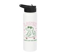 Later Gator School's Out for Summer Last Day of School Stainless Steel Insulated Water Bottle
