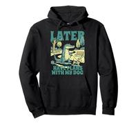 Later Have Plans with My Dog Lover Funny Alligator Graphic Pullover Hoodie