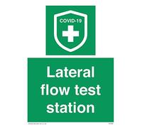 Lateral flow test station Sign - 150x200mm - A5P