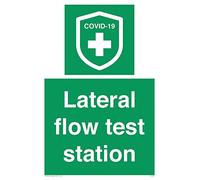 Lateral flow test station Sign - 200x300mm - A4P
