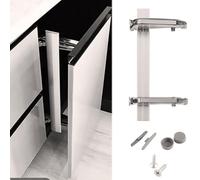 Lateral Opening Door Hinge Set Parallel Opening Cabinet Wardrobe Door Sliding Load-Bearing 15.4lb Heavy Duty Hinge 180°