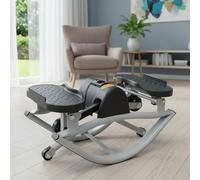 Lateral Rocking Fitness Stepper, Low-Impact Side to Side Stepper for Legs, Glutes, Abs, Home Gym Workout Equipment