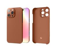 Latercase | Compatible with iPhone 16 Pro | Coffee | Durable iPhone 16 Pro Phone Case | 0.6mm Thin Aramid Fiber, 10 Grams, Precision Lasercut, Full Camera Protection, Nonslip Matte Finish