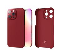 Latercase | Compatible with iPhone 16 Pro | Crimson | Durable iPhone 16 Pro Phone Case | 0.6mm Thin Aramid Fiber, 10 Grams, Precision Lasercut, Full Camera Protection, Nonslip Matte Finish