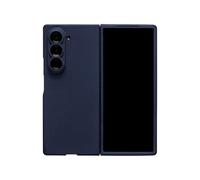 Latercase for Galaxy Z Fold 6 | Ultra-Thin 0.6mm Aramid Fiber Case | Lightweight 16g Hard Shell Slim Protective Cover | Wireless Charging Compatible | Matte Non-Slip Grip | Blue Crosshatch