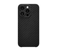 Latercase for iPhone 15 Pro | Ultra-Thin 0.6mm Aramid Fiber Case | Lightweight 10g Hard Shell Slim Protective Cover | Wireless Charging Compatible | Matte Non-Slip Grip | Carbon Fiber Weave