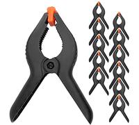 LATERN 10Pcs Plastic Spring Clamps, 6 Inch Extra Strength Work Clips Heavy Duty Plastic Muslin Clamps for Photo Studio Woodwork Artwork