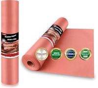 LATERN Butcher Paper Roll, 30CM x 30M Food Grade Kraft Paper Unbleached Unwaxed Uncoated Peach Butcher Papers for Smoker, BBQ, Grilling, Smoking Meat, Cooking of Juicy