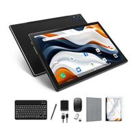 Latest 2025 Android 14 Tablet, 128GB+16(8+8 Expand) GB/512GB Expand, Octa-Core Tablets with 5G WiFi, 8000mAh Battery, 10.1 inch Tablets with 21MP Camera, Tablet with Keyboard, Bluetooth, Mouse, Case