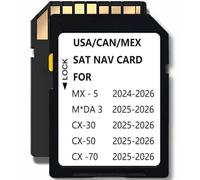 Latest 2025 Navigation Memory Card, GPS Map Memory Card Compatible with Mazda 3(2025), MX-5(2024),Cx-30(2025),Cx50(2025),2025 CX50 Hybrid,Cx70(2025), USA/CAN/MEX Maps