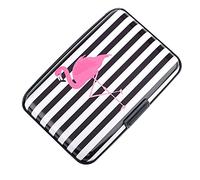 Latest Aluminum RFID Blocking Credit Card Holder for Men Women - Stylish Travel Wallet - Best Protection for Bank Debit, ID, ATM, Cards Against Scanning Criminals,7 Slots, cc1003, Modern