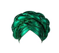 latest aso oke auto gele headtie Already Handmade african Cap Nigerian Wedding Gele women braid turbans Ladies head wraps (Green), Green, One Size